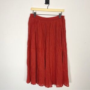 Chic A-Line Red Skirt